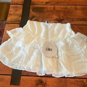 Princess Polly white ruffle skirt